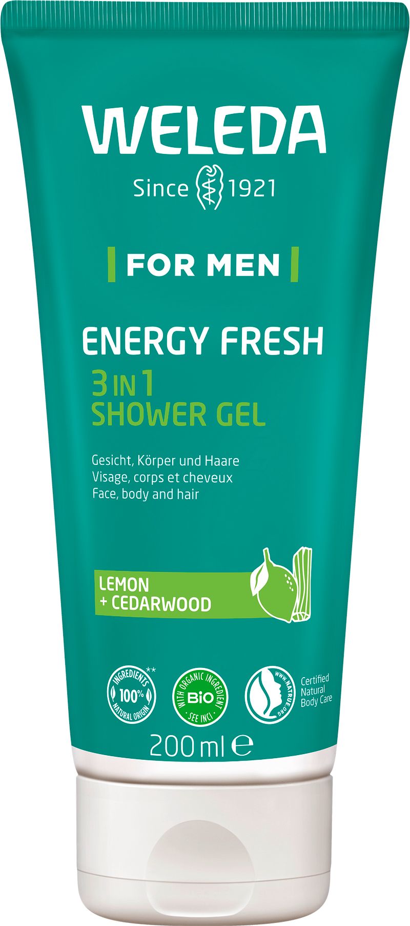 WELEDA For Men Energy Fresh 3in1 Shower Gel 200 ml