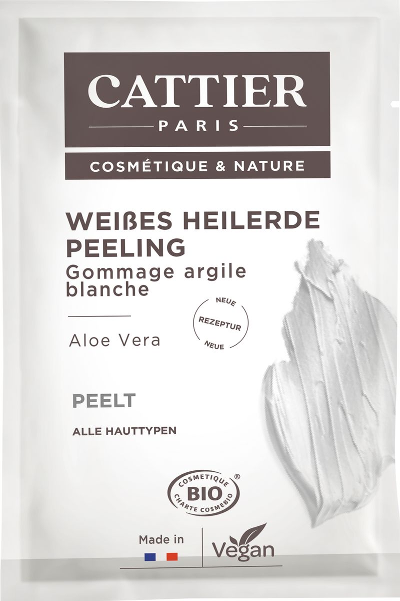 Cattier Weißes Heilerde Peeling für alle Hauttypen