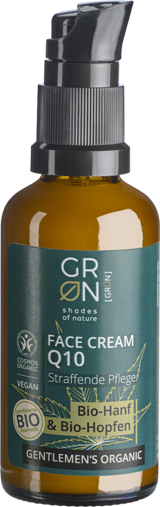 GRN [GRÜN] Q10 Gesichtscreme Straffende Pflege Bio-Hanf & Bio-Hopfen
