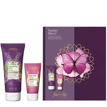 Lade das Bild in den Galerie-Viewer, Danke! Merci! Geschenkset | Farfalla Duschgel &amp; Handcreme

