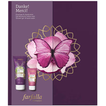 Lade das Bild in den Galerie-Viewer, Danke! Merci! Geschenkset | Farfalla Duschgel &amp; Handcreme
