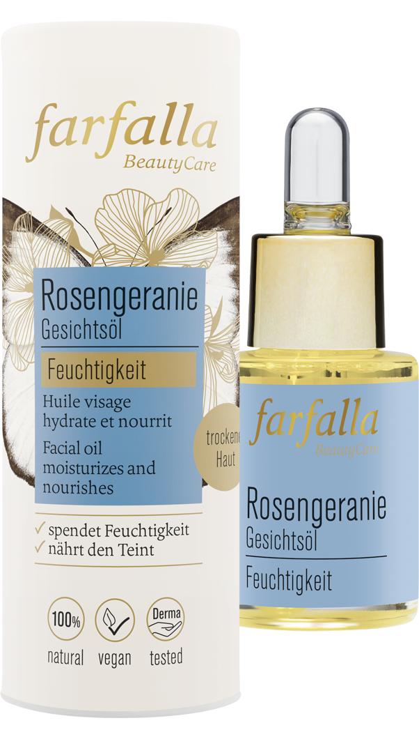 Gesichtsöl Rosengeranie, Feuchtigkeit, 15ml