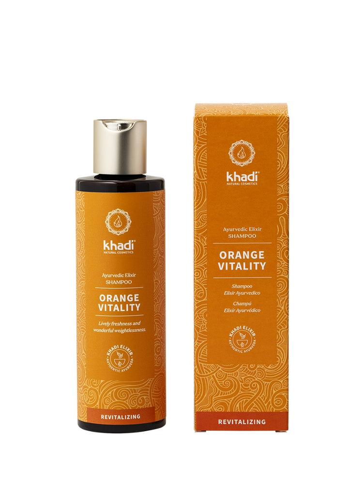 khadi Ayurvedic Elixir Shampoo Orange Vitality
