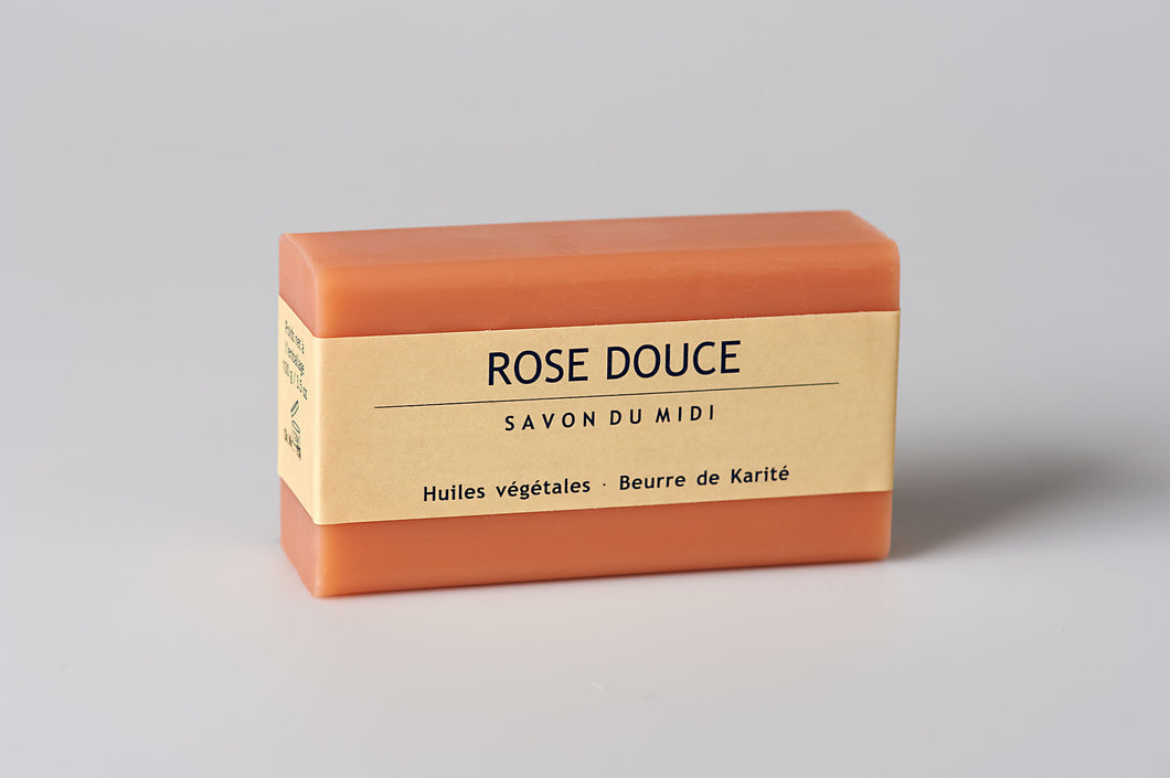 Seife mit Karité-Butter Rose Douce 100g
