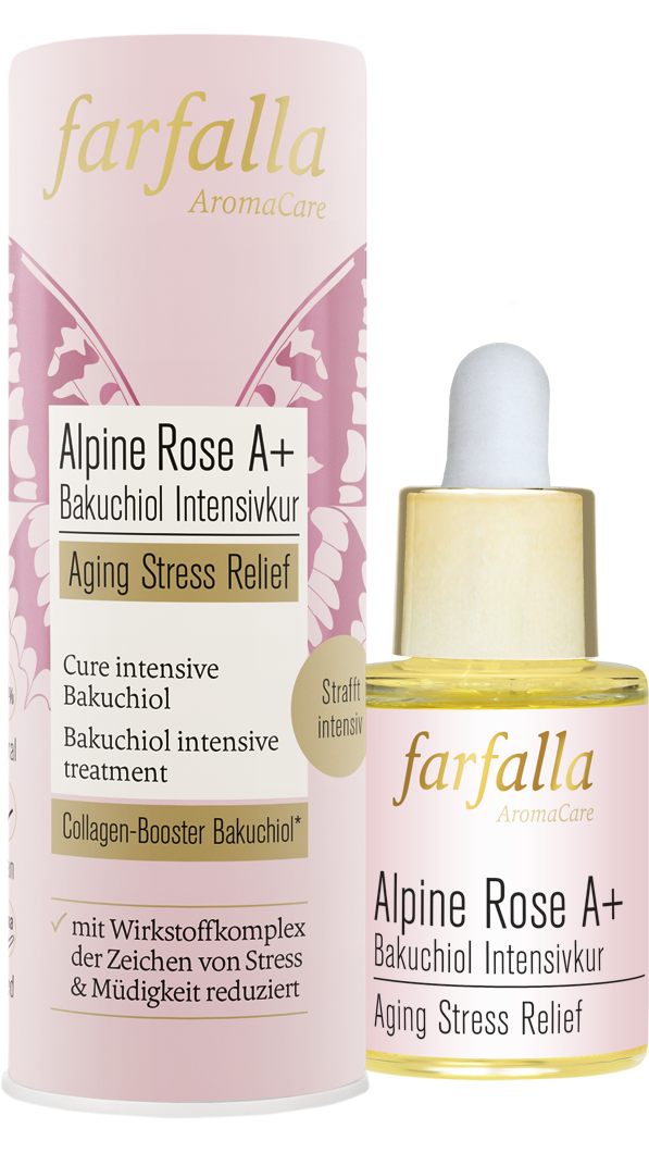 Alpine Rose A+ Bakuchiol Intensivkur, Aging Stress Relief, 15ml